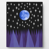 Moon Starlight Tabletop Plaque met Easel Fotoplaat (Voorkant)