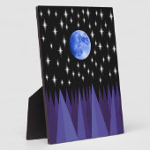 Moon Starlight Tabletop Plaque met Easel Fotoplaat (Zijkant)
