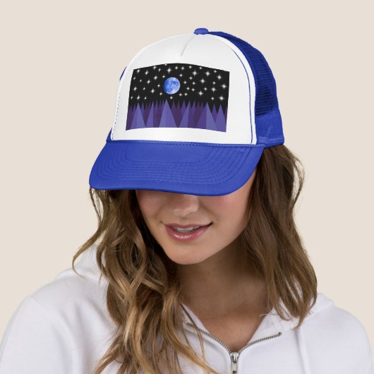 Moon Starlight Trucker Hat Pet (In situ)