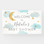Moon & Stars baby shower banner (Horizontaal)