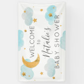 Moon & Stars baby shower banner (Verticaal)