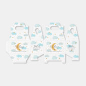 Moon & Stars Baby shower blauw wolken Bedankdoosjes (Uitgevouwen)