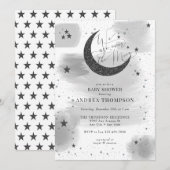 Moon Stars Baby shower Kaart (Voorkant / Achterkant)