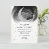 Moon Stars Baby shower Kaart (Staand voorkant)