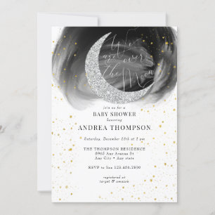 Moon Stars Baby shower Kaart