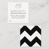 Moon & Stars Baby shower Luier Raffle Tickets (Voorkant / Achterkant)