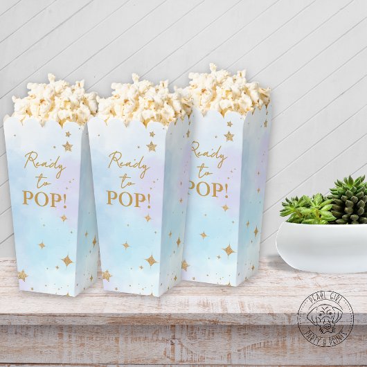 Moon & Stars Baby shower Popcorn Bedankdoosjes