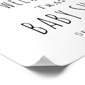 Moon & Stars Baby shower Welkom Teken Poster (Hoek)