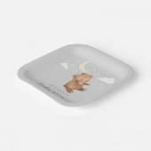 Moon Stars Beer Baby shower Papieren Bordje (Gebogen)