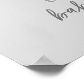 Moon Stars Beer Baby shower Welkom Poster (Hoek)