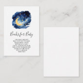 Moon & Stars Boy Boeken voor Baby Kaart (Voorkant / Achterkant)