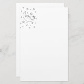 Moon & Stars Briefpapier (Voorkant / Achterkant)