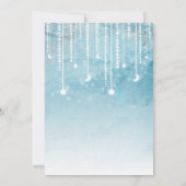 Moon & Stars Celestial Baby shower Invitation Kaart (Achterkant)