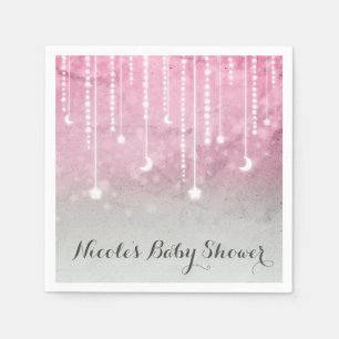 Moon & Stars Celestial Baby shower Party Servet