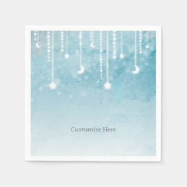 Moon & Stars Celestial Baby shower Party Servetten