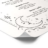Moon Stars Celestial Bridal Shower Poster (Hoek)