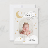 Moon Stars Clouds Arch Foto Gray Hartelijk dank Bedankkaart (Voorkant)