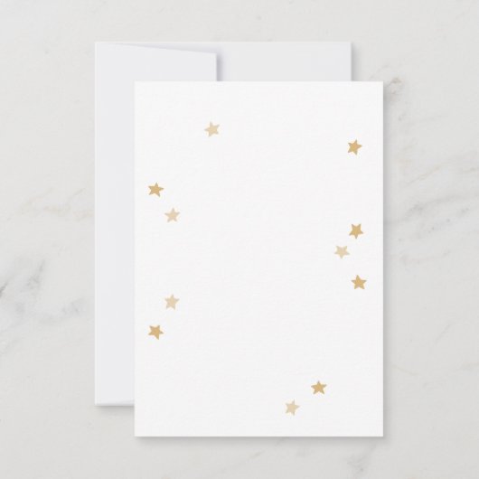 Moon Stars Clouds Arch Foto Gray Hartelijk dank Bedankkaart (Achterkant)