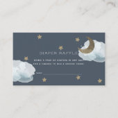 Moon Stars Clouds Baby shower Luier Raffle Ticket Informatiekaartje (Voorkant)