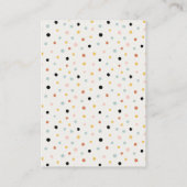 Moon & Stars Elephant Bunny Books for Baby shower Informatiekaartje (Achterkant)