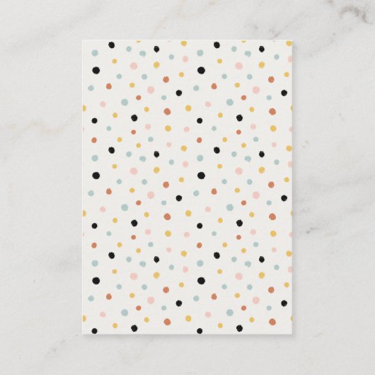 Moon & Stars Elephant Bunny Books for Baby shower Informatiekaartje (Achterkant)