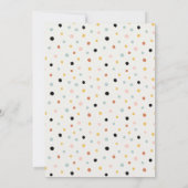 Moon Stars Elephant Bunny Girl Baby shower Invite Bedankkaart (Achterkant)