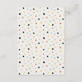 Moon & Stars Elephant Bunny Wishes for Baby shower Informatiekaartje (Achterkant)