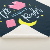 Moon Stars en Roze Boeken Al Nachtlezer Sherpa Deken (3/4)