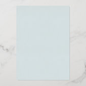 Moon Stars Foto Collage Blue Birth Aankondiging (Achterkant)