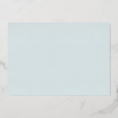 Moon & Stars Foto Collage Blue Birth Aankondiging (Achterkant)