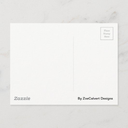 Moon & Stars Geboorteaankondiging Briefkaart (Achterkant)