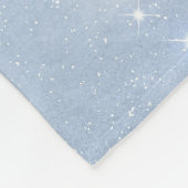 Moon Stars gepersonaliseerde Afro-Amerikaanse Baby Fleece Deken (Hoek)