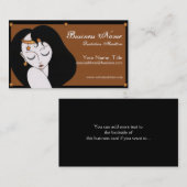 Moon & Stars Girl - Fantasy Visitekaartjes (Voorkant / Achterkant)