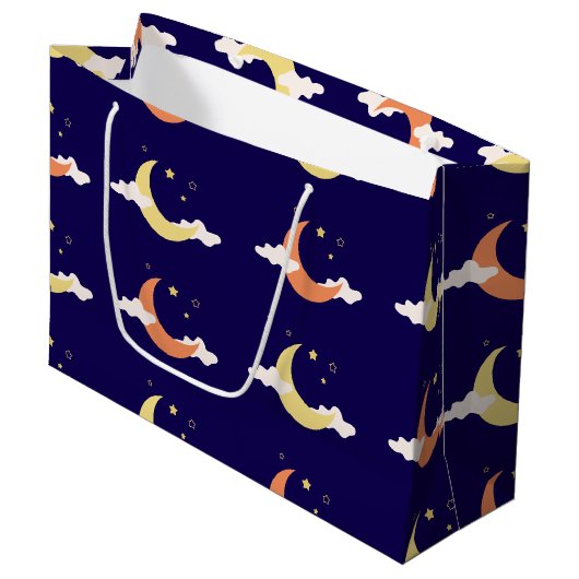 Moon & Stars Grote Cadeautas (Voorkant Gekanteld)