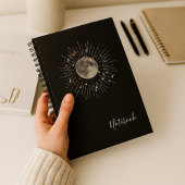 Moon & Stars Kosmisch Abstract Notitieboek