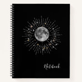 Moon & Stars Kosmisch Abstract Notitieboek (Voorkant)