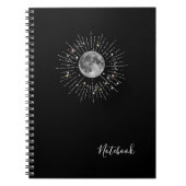 Moon & Stars Kosmisch Abstract Notitieboek (Voorkant)