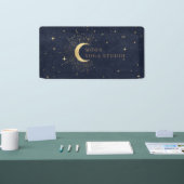 Moon Stars Midnight Blue Banner (Beurs)