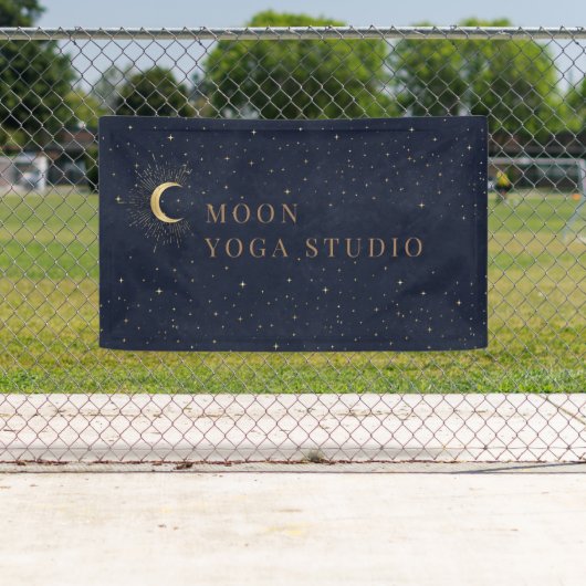 Moon Stars Midnight Blue Banner (Insitu)