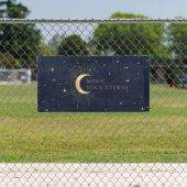Moon Stars Midnight Blue Banner (Insitu)