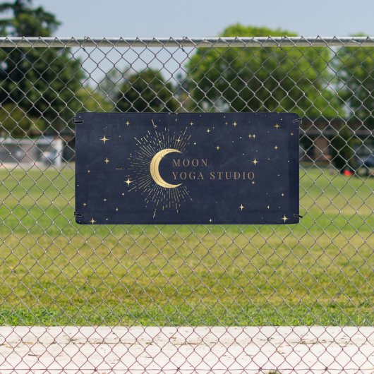 Moon Stars Midnight Blue Banner (Insitu)