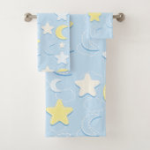 Moon & Stars Patroon Bad Handdoek (Insitu)