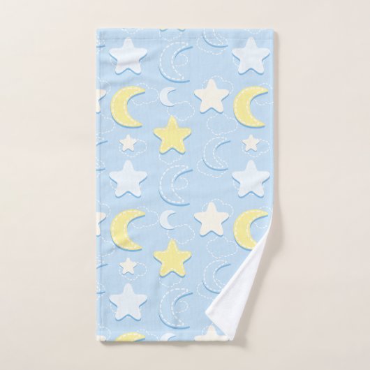 Moon & Stars Patroon Bad Handdoek (Handdoek)
