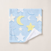 Moon & Stars Patroon Bad Handdoek (Wasdoekje)