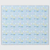 Moon & Stars Patroon Cadeaupapier (Vlak)