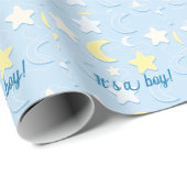 Moon & Stars Patroon Cadeaupapier (Rol Hoek)
