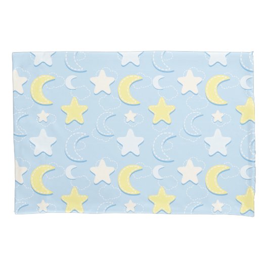 Moon & Stars Patroon Kussensloop (Voorkant)