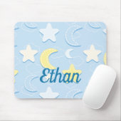 Moon & Stars Patroon Muismat (Met muis)