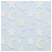 Moon & Stars Pattern Fabric Stof (Swatch)