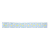 Moon & Stars Pattern Satin Ribbon Satijnen Lint (Voorkant)